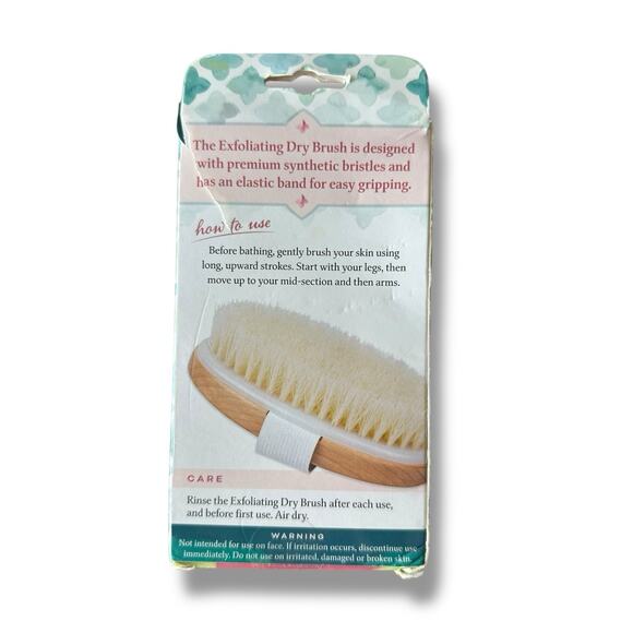 Exfoliating Dry Brush Softer Smoother Skin New Open Box - Picture 2 of 5